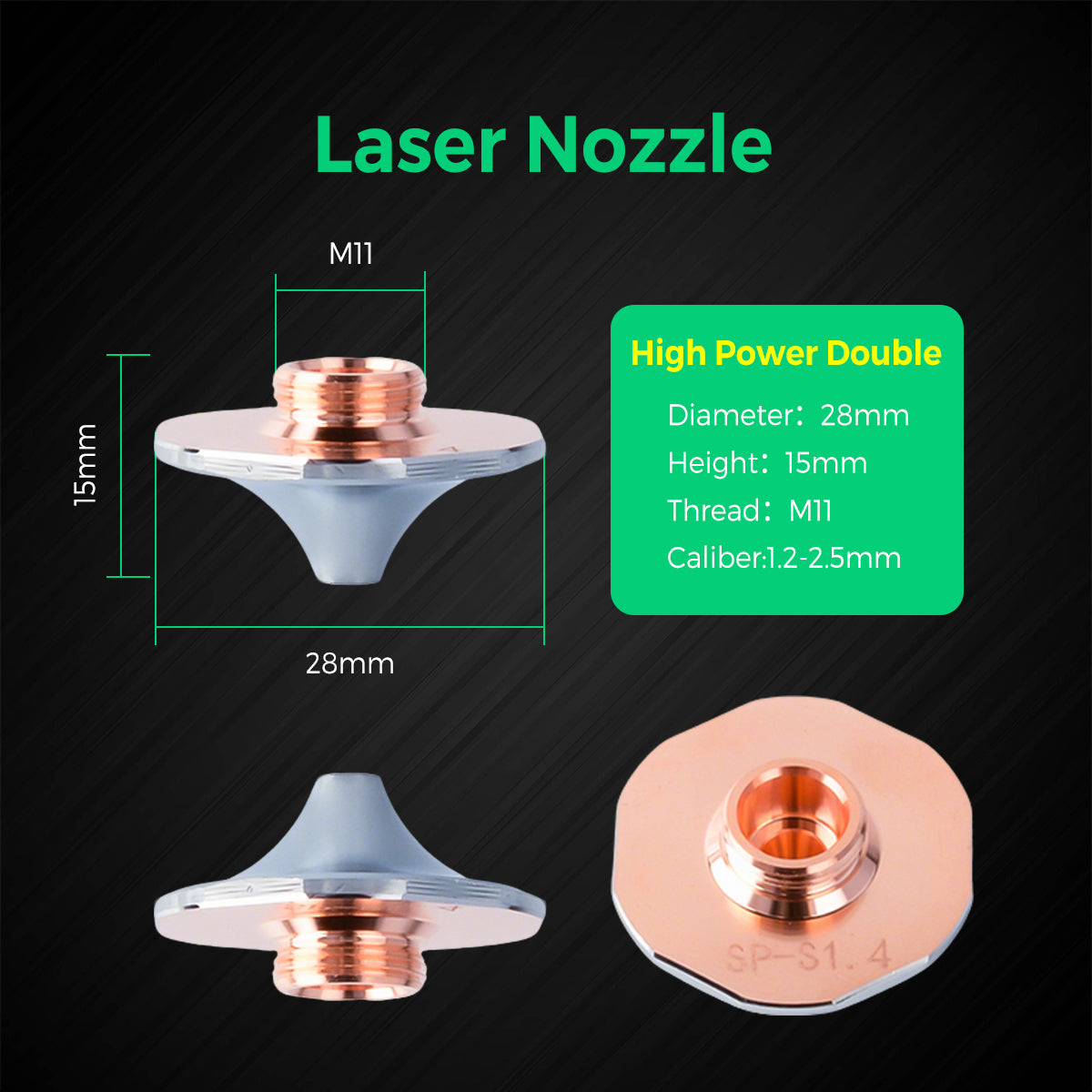 COCOCUT SP Series High Power Superspeed Laser Nozzles(5-Pack)