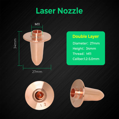 COCOCUT BOCI F-Series Pipe Laser Cutting nozzles(5-Pack)