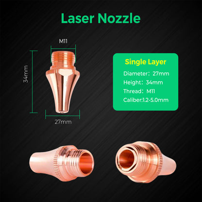 COCOCUT BOCI T-Series Pipe Laser Cutting nozzles(5-Pack)