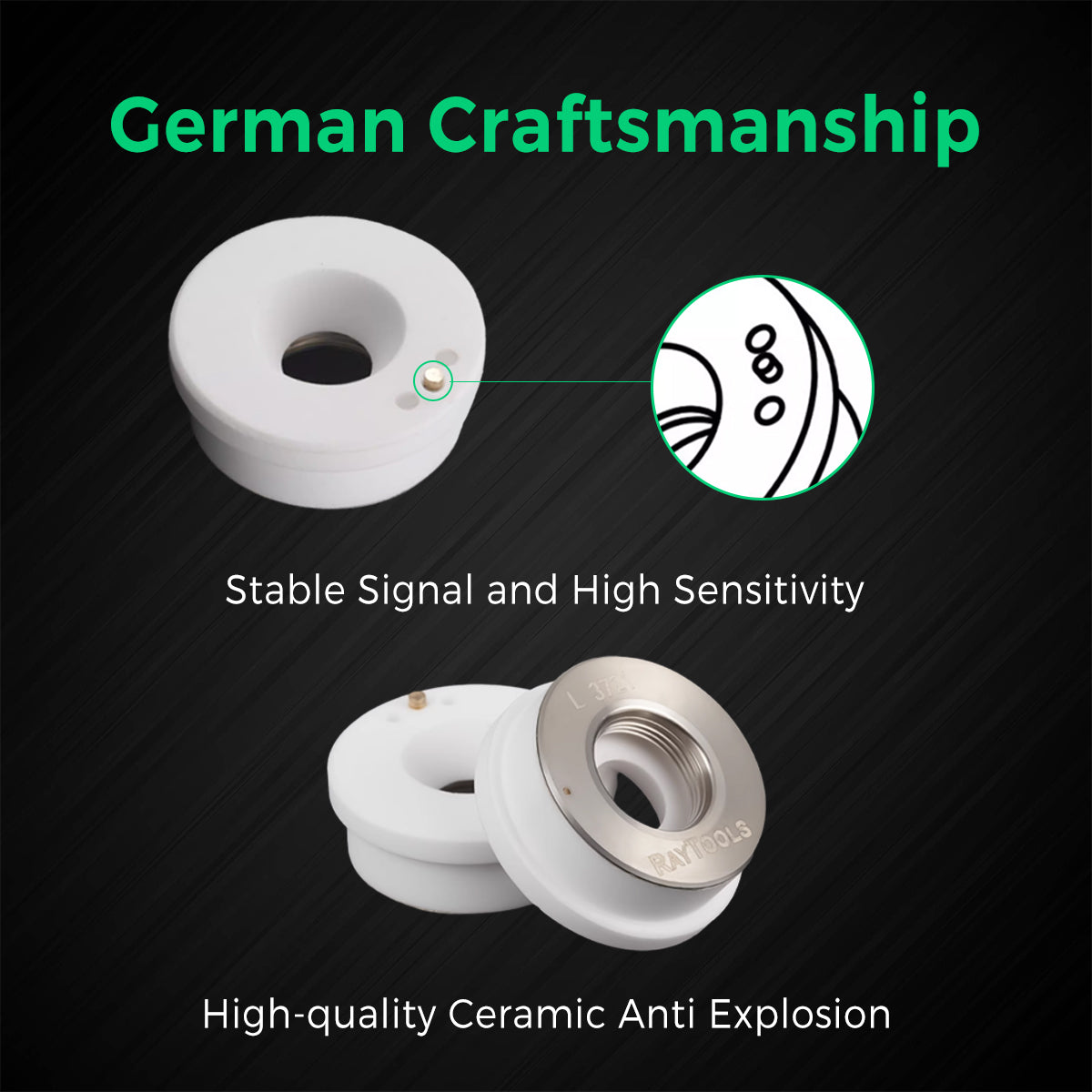 COCOCUT Raytools 3D Original Ceramic Ring Swiss-Standard Quality
