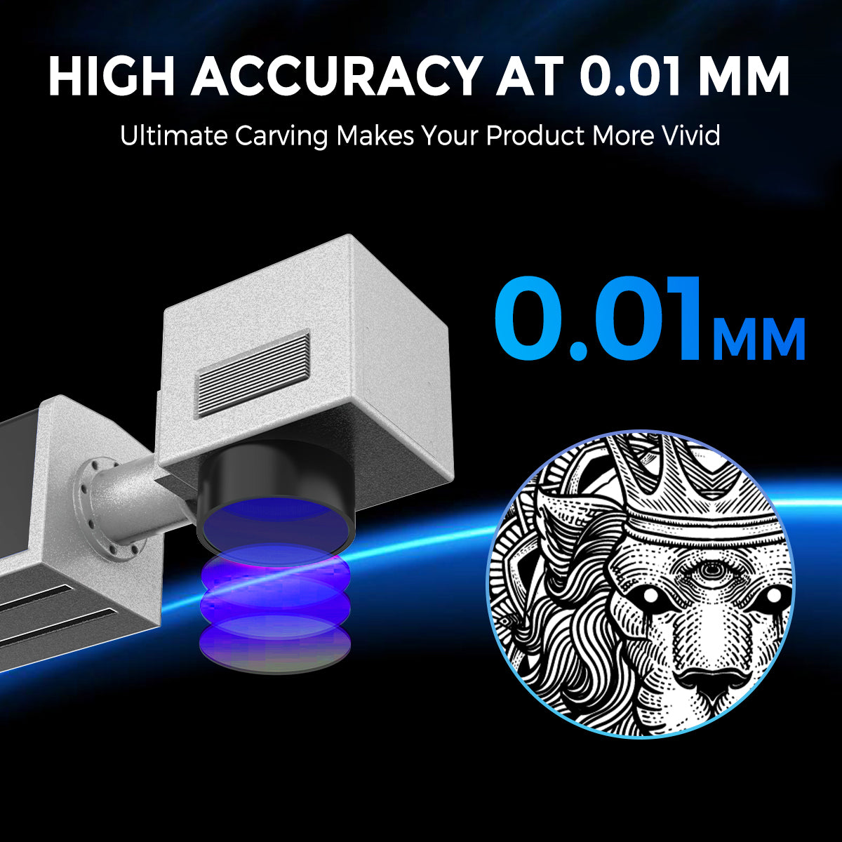 C1 MOPA 30W/60W/100W Fiber Laser Marking & Engraving Machine