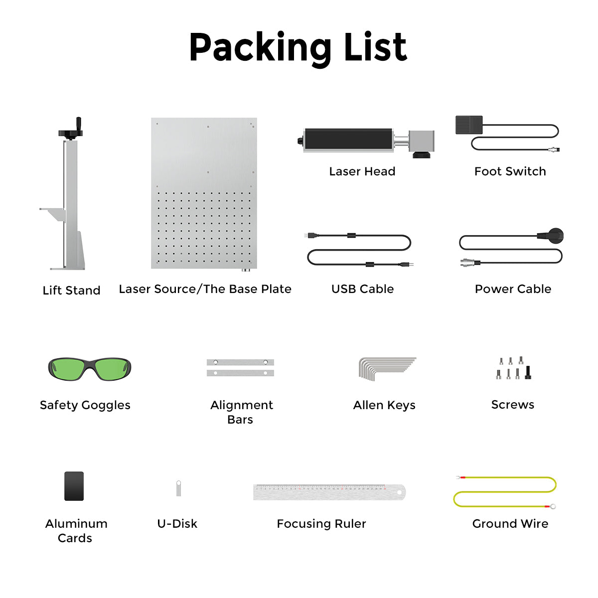 C1 MOPA 30W/60W/100W Fiber Laser Marking & Engraving Machine