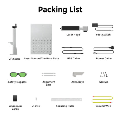 C1 MOPA 30W/60W/100W Fiber Laser Marking & Engraving Machine